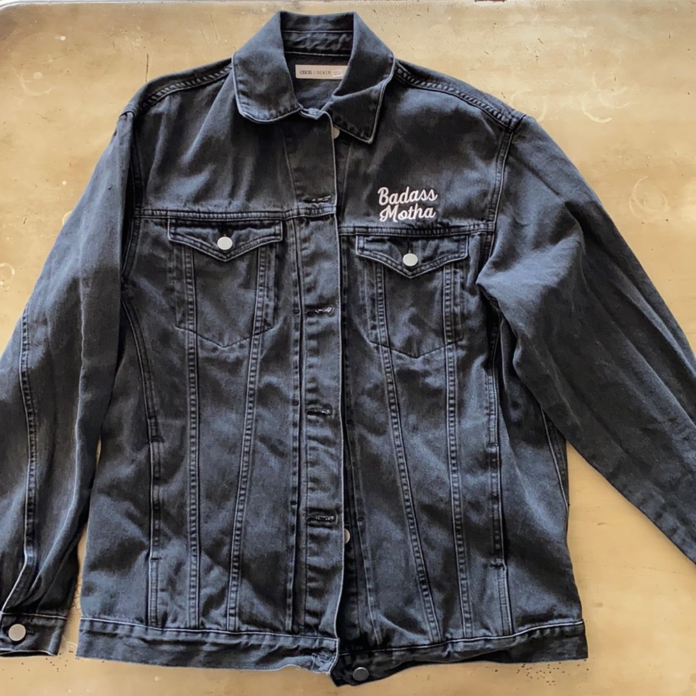 Black jean jacket